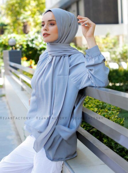 Emira - Hijab Gris Claro - Sal Evi