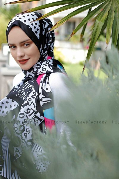 Hijab Twill Con Estampado De Memphis - Sal Evi