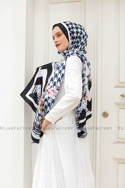 Hijab Twill Con Estampado De Cristal - Sal Evi
