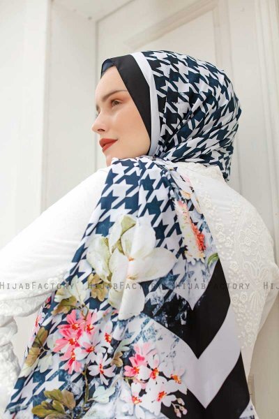 Hijab Twill Con Estampado De Cristal - Sal Evi