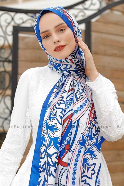 Hijab Twill Con Estampado De Ladrillo - Sal Evi
