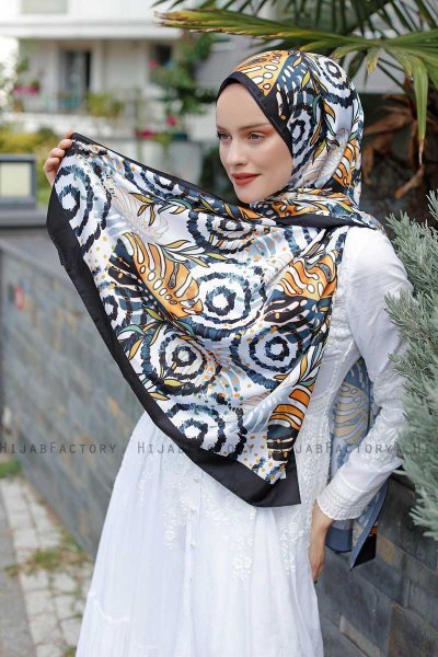 Hijab Twill Con Estampado De Palmera - Sal Evi