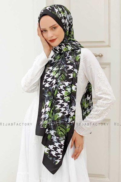 Hijab Twill Con Estampado De Bosque - Sal Evi