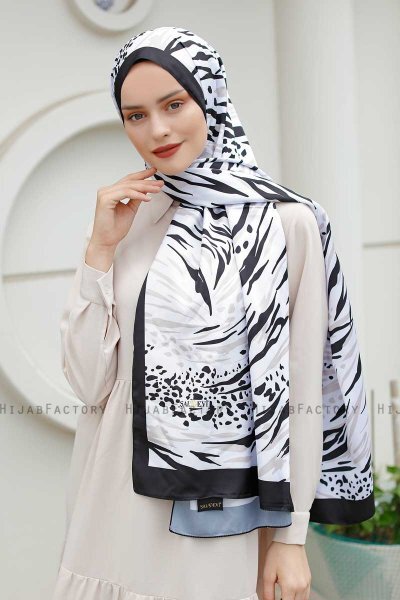 Hijab Twill Con Estampado De Whirlpool - Sal Evi
