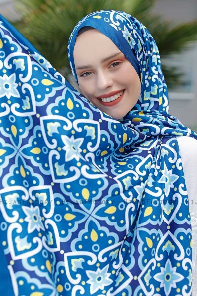 Hijab Twill Con Estampado De Spring - Sal Evi