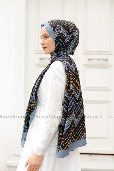 Hijab Twill Con Estampado De Ethnic - Sal Evi