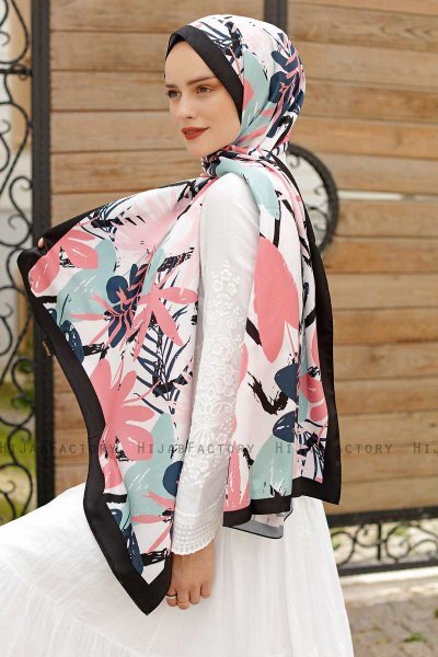 Hijab Twill Con Estampado De Garden - Sal Evi