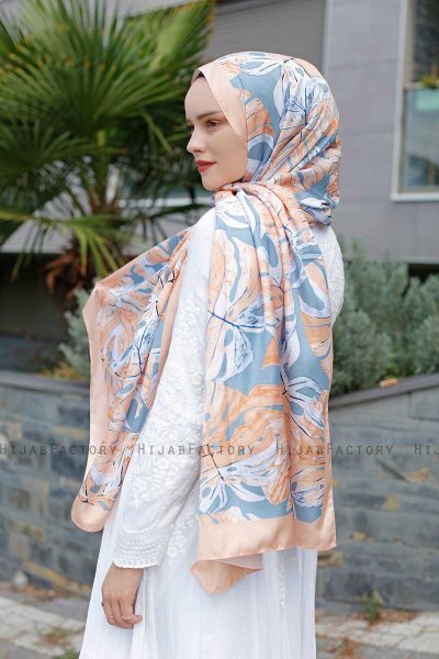 Hijab Twill Con Estampado De Tropic - Sal Evi