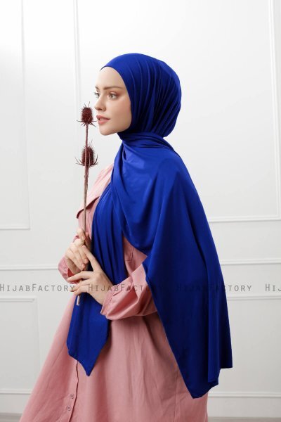 Sibel - Hijab Jersey Azul