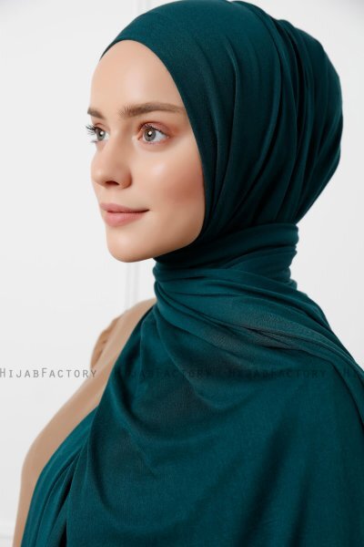 Sibel - Hijab Jersey Verde Oscuro
