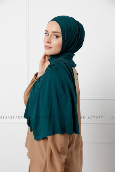 Sibel - Hijab Jersey Verde Oscuro