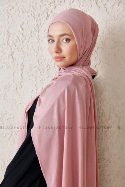 Sibel - Hijab Jersey Rosa De Antaño