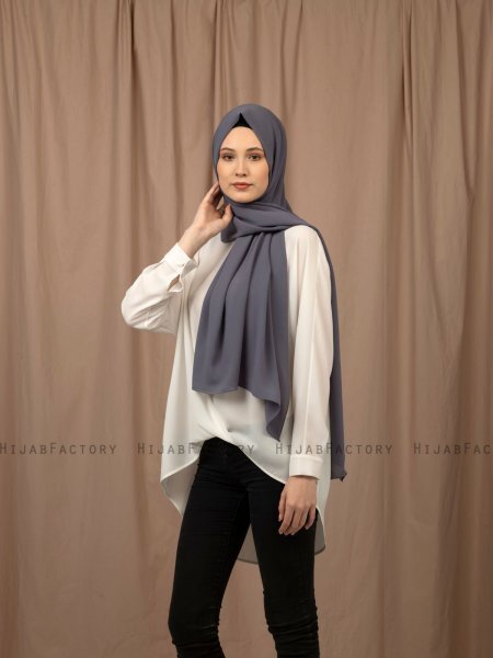 Yildiz - Hijab Crepe Chiffon Antracita