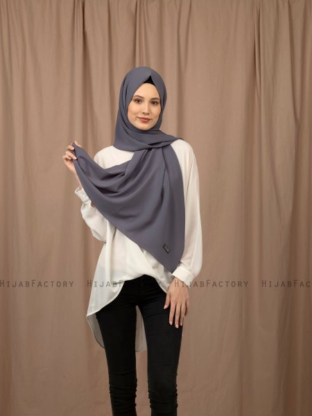 Yildiz - Hijab Crepe Chiffon Antracita