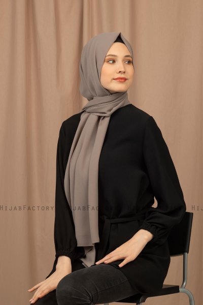 Yildiz - Hijab Crepe Chiffon Sand Oscuro