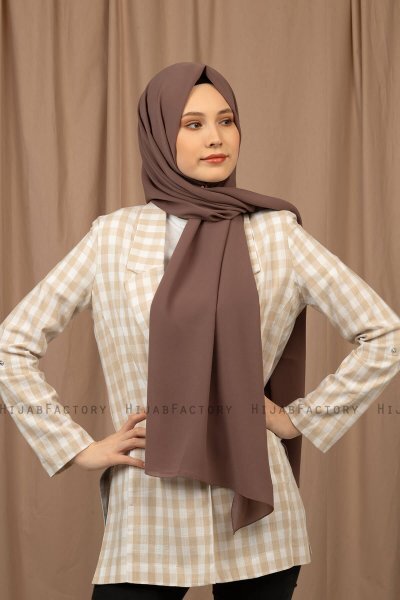 Yildiz - Hijab Crepe Chiffon Caffè Mocha