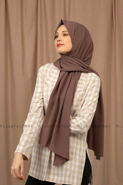 Yildiz - Hijab Crepe Chiffon Caffè Mocha