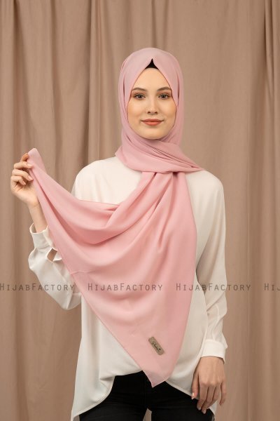 Yildiz - Hijab Crepe Chiffon Rosa De Antaño
