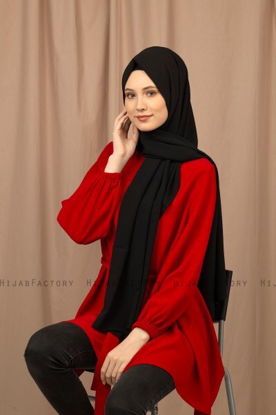 Yildiz - Hijab Crepe Chiffon Negro