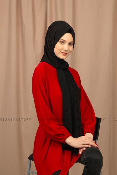 Yildiz - Hijab Crepe Chiffon Negro