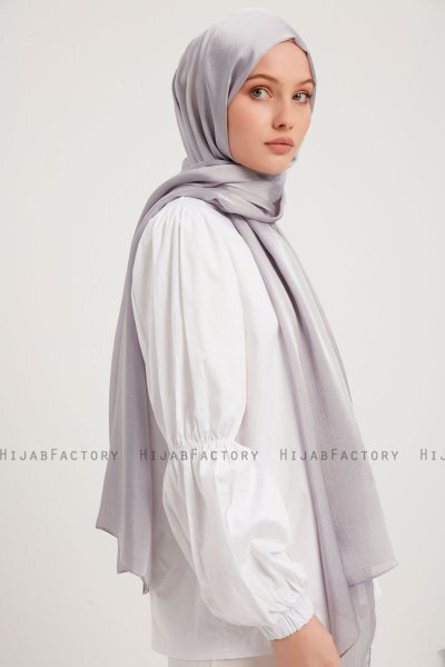 Berrak - Hijab Janjanli Gris Claro