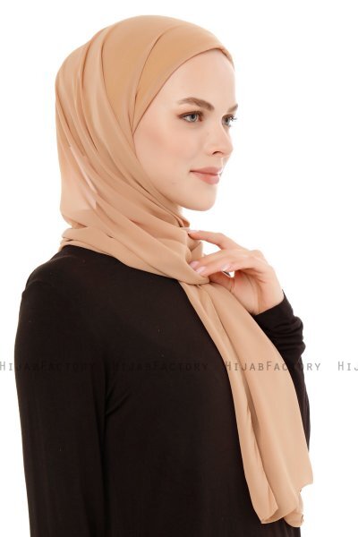 Derya - Hijab Práctico Chiffon Gold