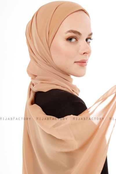 Derya - Hijab Práctico Chiffon Gold