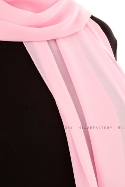 Derya - Hijab Práctico Chiffon Rosado