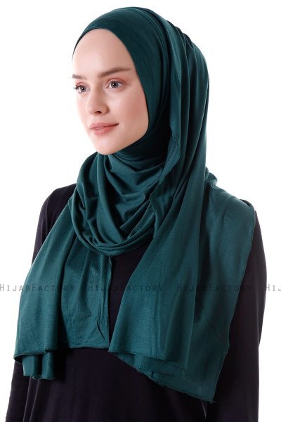 Hanfendy - Hijab One-Piece Práctico Verde Oscuro