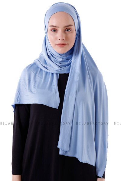 Hanfendy - Hijab One-Piece Práctico Azul Claro