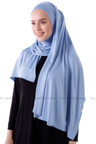 Hanfendy - Hijab One-Piece Práctico Azul Claro