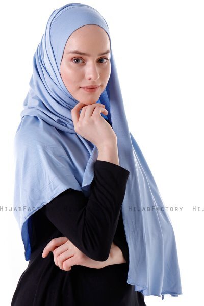 Hanfendy - Hijab One-Piece Práctico Azul Claro