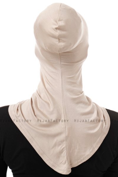 Damla - Pañuelo Máscara Ninja Hijab Taupe Claro