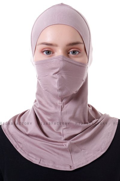 Damla - Pañuelo Máscara Ninja Hijab Piedra Gris