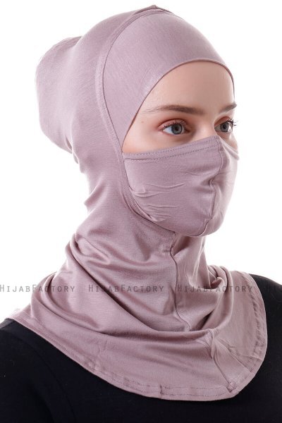 Damla - Pañuelo Máscara Ninja Hijab Piedra Gris