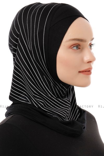 Babe Cross - Hijab Al Amira One-Piece Negro & Blanco