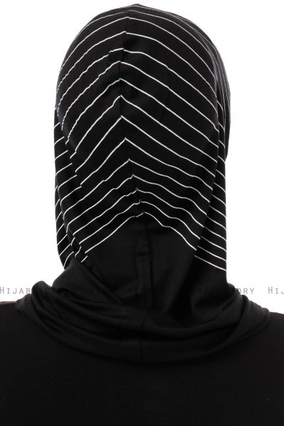 Babe Cross - Hijab Al Amira One-Piece Negro & Blanco