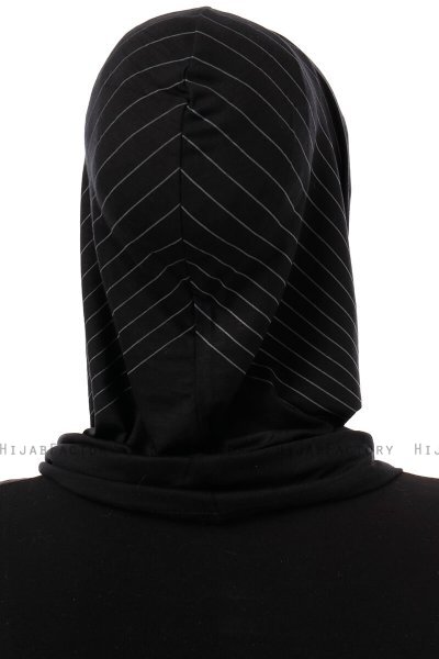 Babe Cross - Hijab Al Amira One-Piece Negro & Gris Claro