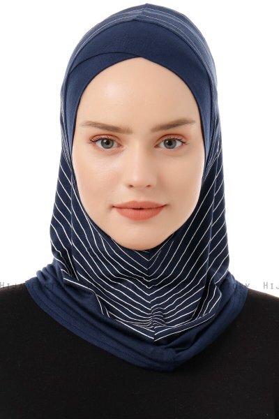 Babe Cross - Hijab Al Amira One-Piece Azul Marino