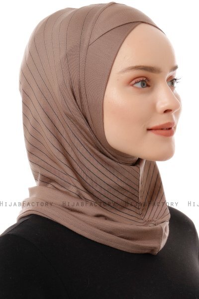 Babe Cross - Hijab Al Amira One-Piece Taupe Oscuro