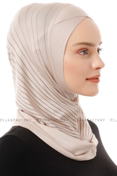 Babe Cross - Hijab Al Amira One-Piece Taupe Claro