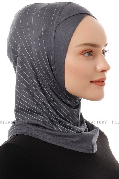Babe Cross - Hijab Al Amira One-Piece Gris Oscuro