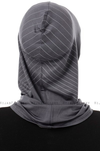 Babe Cross - Hijab Al Amira One-Piece Gris Oscuro