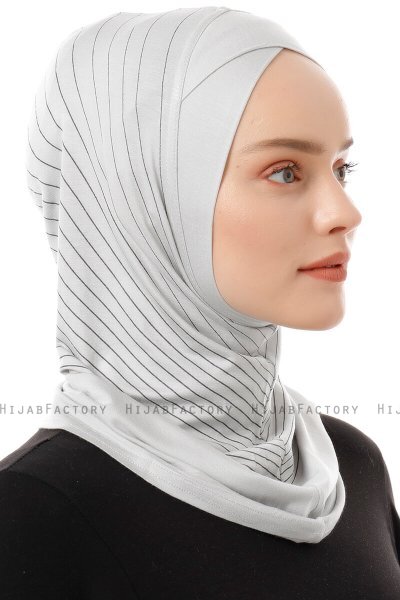 Babe Cross - Hijab Al Amira One-Piece Gris Claro