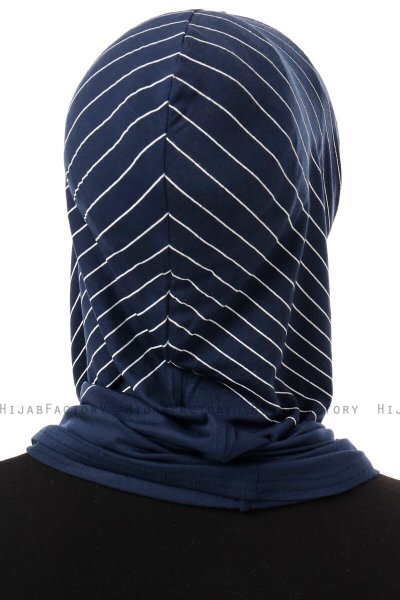 Babe Plain - Hijab Al Amira One-Piece Azul Marino