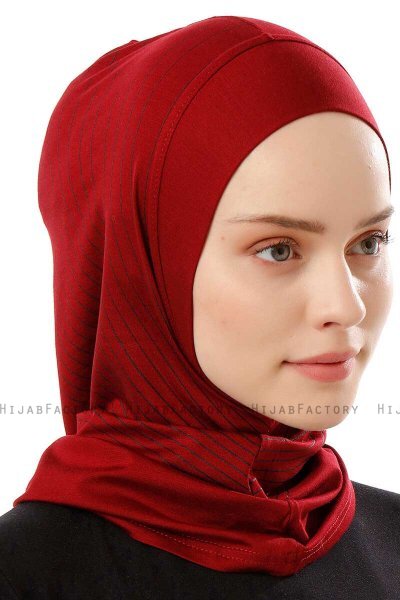 Babe Plain - Hijab Al Amira One-Piece Burdeos