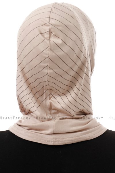 Babe Plain - Hijab Al Amira One-Piece Taupe Claro