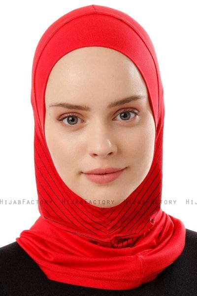 Babe Plain - Hijab Al Amira One-Piece Rojo