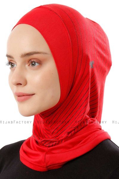 Babe Plain - Hijab Al Amira One-Piece Rojo