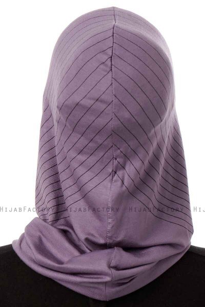 Babe Plain - Hijab Al Amira One-Piece Púrpura